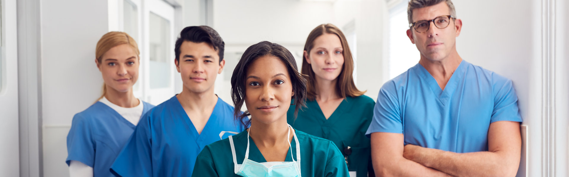 group of medical staff looking at the camera