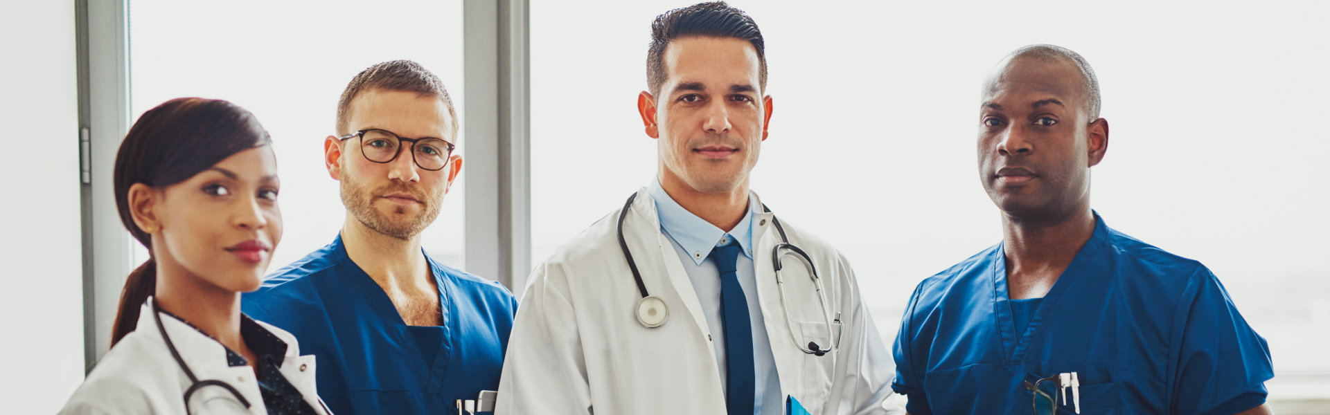 group of medical staff looking at the camera