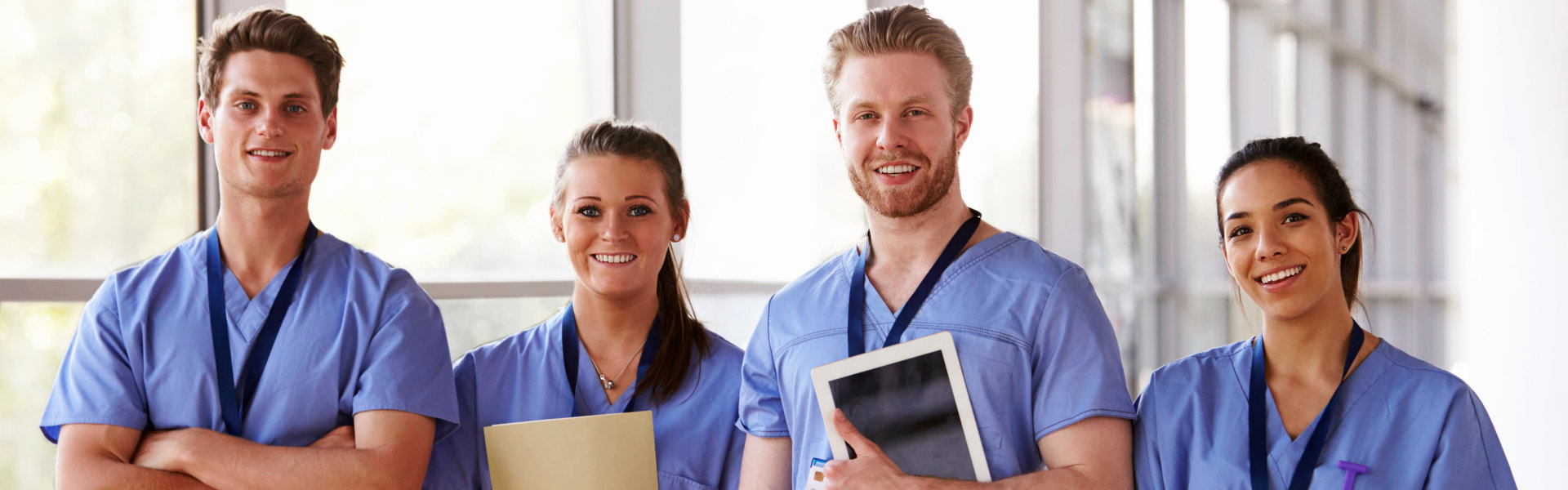 group of medical staff looking at the camera